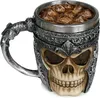 3D Totenkopf 400ml Tasse aus Edelstahl für Getränke wie Produktbild-Vorschau 1