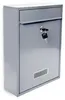 Design Briefkasten Metall Silber 26,5 x 35 x 8,5 cm Produktbild-Vorschau 1