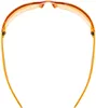 A top-down view of a pair of orange sports sunglasses against a white background. Anteprima dell’immagine prodotto
