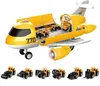XXL Flugzeug 40cm Spielzeug - 6 Autos / aufklappbar / Produktbild-Vorschau 1