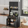 Armoire de cuisine Merax avec éclairage LED, meuble haut Voir les images du produit 5