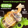 Kabellos Akku-Rasentrimmer mit Rädern, 2000 mAh, 650 W, Produktbild-Vorschau 2