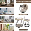 WOLTU Couchtisch 2er Set, mit runder Tischplatte, aus Produktbild-Vorschau 6