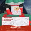 Outsunny Aufblasbar Beweglich Weihnachtsmann aus Produktbild-Vorschau 6