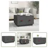 The Living Store Couchtisch Grau 60x53x35 cm Massivholz Produktbild-Vorschau 10