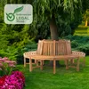 CLP Baumbank Novum rund teak Größe 200 cm Produktbild-Vorschau 3