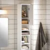 Nahaufnahme des oberen Schranks von SoBuy BZR160-W mit Glasbehälter auf Regal Náhľad obrázku produktu