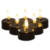 Anna's Collection LED-Teelichter - 6x -schwarz -D3,5 x H1,5 Produktbild-Vorschau 3