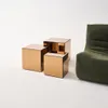 sweeek - Kubischer Tisch mit Spiegelglas, Sofaende, Produktbild-Vorschau 7