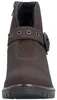 Das Bild zeigt einen braunen Stiefel auf weißem Hintergrund Der Stiefel ist von der linken Seite zu sehen und hat eine Schnürung vorne sowie eine stabile Sohle Produktbild-Vorschau