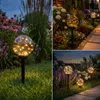 LUMILED Solárne záhradné svietidlo LED, guľa, dymovošedá, Náhľad obrázku produktu 6