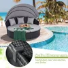COSTWAY Sonneninsel Polyrattan, Sonnenliege für 2 Personen, Produktbild-Vorschau 6