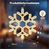 SALCAR LED-sneeuwvlok decoratie, 40 cm, 300 LED's, binnen- Productafbeelding-voorbeeld 4