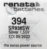 Renata SR936SW Batterie Silberoxyd Knopfzelle 1,55 V für Produktbild-Vorschau 2