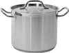 Hoher Kochtopf mit Deckel aus Edelstahl 21/0, 24 cm, 9 l Produktbild-Vorschau 1