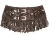 Damen Ledergürtel Westerngürtel Cowgirlgürtel »GABBY« Braun Produktbild-Vorschau 1