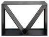 Westmann stalen rek voor houtblokken, zwart, 115x35x80 cm Productafbeelding-voorbeeld 2