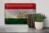 Blechschild Flagge Tadschikistan 30x20cm Tajikistan Rost Produktbild-Vorschau 4