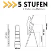 Bayersystem Aluminium-Leiter 120Kg 5 Stufen Produktbild-Vorschau 6