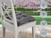 Stuhlkissen 4er Set | Sitzkissen Kord dunkelgrau 38 x 38 x Produktbild-Vorschau 3