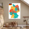 MuchoWow® Poster Bunte Deutschlandkarte 90x120 cm - Produktbild-Vorschau 6