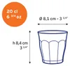 Le Picardie - Verre à eau - transparent - 20cl (Lot de 6) Voir les images du produit 10
