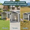 Hundehütte für den Außenbereich 102x91x84cm mit Schrägdach, Produktbild-Vorschau 7