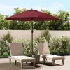 VidaXL Parasol avec mât en aluminium 270 cm bordeaux Voir les images du produit 2