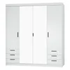 AX LIVING Weiß Kleiderschrank mit Spiegel Storicos 4T6S Produktbild-Vorschau 1