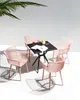 BELIANI Stühle 4er Set in Rosa aus Kunststoff für Innen- Produktbild-Vorschau 4