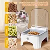 Futterautomat Katze Hund Automatisch Zeitgesteuert Grau ABS Produktbild-Vorschau 3