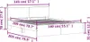 vidaXL Bettgestell mit Kopfteil Weiß 140x200 cm Produktbild-Vorschau 7