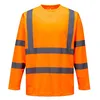 Portwest S178 Warnschutz Langarm-T-Shirt Orange Gr. L Produktbild-Vorschau 2