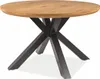Tavolo da pranzo rotondo GABIN - rovere / nero Anteprima dell’immagine prodotto 1