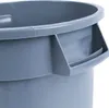 Close-up of the handle and rim of a gray plastic container. Podgląd zdjęcia produktu