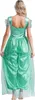 A woman wearing a green costume, shown from the back. Produktbild-Vorschau