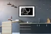 MuchoWow® Gerahmtes Poster Büffel - Tiere - Schwarz - Weiß Produktbild-Vorschau 5