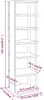vidaXL Schuhschränke 2 Stk. Weiß 27,5x27x102 cm Produktbild-Vorschau 8