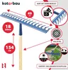 KOTARBAU® Hrablo na lístie 49 cm Kovové hrablo na trávu a Náhľad obrázku produktu 5