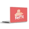 MuchoWow® Laptop Aufkleber Sticker Cover Hut - Weiß - Produktbild-Vorschau 1