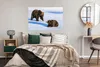 MuchoWow® Poster Braunbären im Schnee 120x80 cm - Bilder Produktbild-Vorschau 5