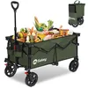 Sekey Bollerwagen faltbar 150 kg mit Bremsen, klappbarer Produktbild-Vorschau 1