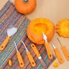 Kürbis-Schnitzset, 10-teilig, orange-schwarz, Etui 22x15 cm Náhľad obrázku produktu