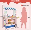 COSTWAY Detský vozík na potraviny, drevený obchod s 2 Náhľad obrázku produktu 5