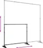 vidaXL Stojak na tła czarny 254x243 cm stalowy Podgląd zdjęcia produktu 5