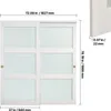 SucceBuy porta scorrevole 1829 mm x 2032 mm (adatta alle Anteprima dell’immagine prodotto 8