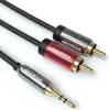 3,5mm Klinkenstecker - 2x RCA Cinch Stecker Kabel - 2m Produktbild-Vorschau 1