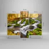 Bild auf Leinwand - Leinwandbild - Sonne Berg Bach Park - Produktbild-Vorschau 3
