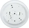 The underside of a white, round ceiling light fixture. Produktbild-Vorschau