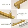 10 Stück Möbelgriffe Schrankgriffe (Gold,64mm) Griffe Produktbild-Vorschau 2